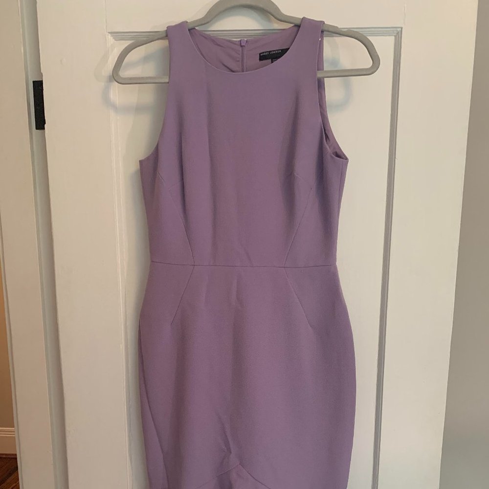 Maggie London Lavender Cocktail Sheath Dress